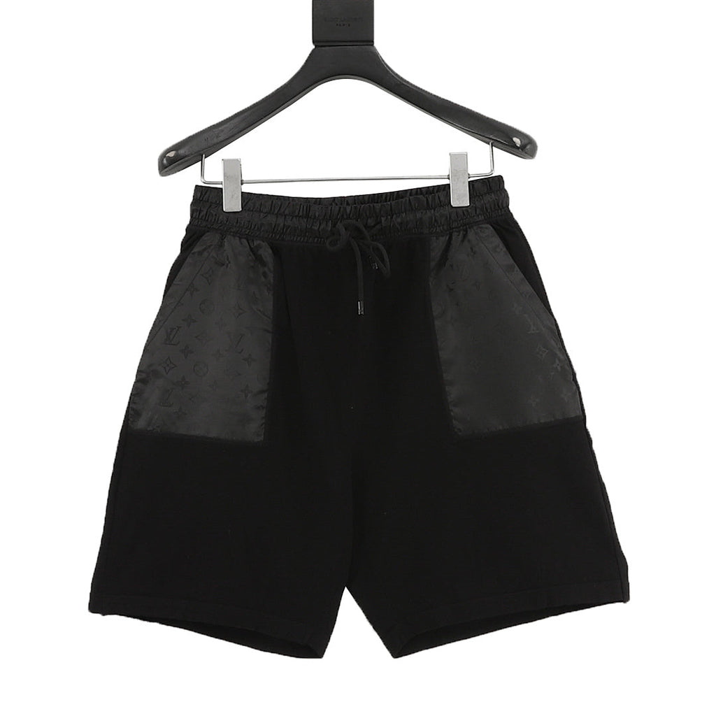 Louis Vuitton Knitted Jacquard Shorts with Nylon Panel Inserts and Drawstring