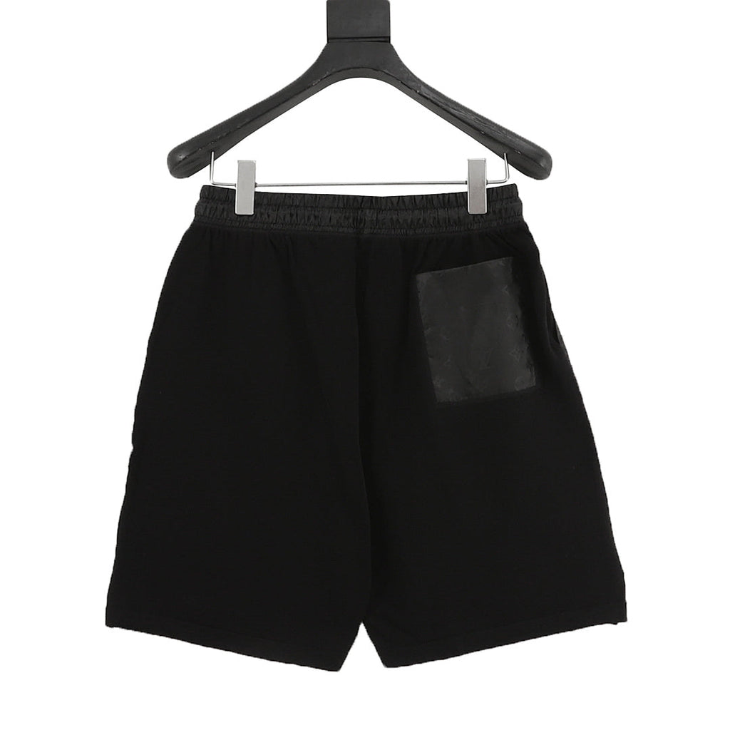Louis Vuitton Knitted Jacquard Shorts with Nylon Panel Inserts and Drawstring