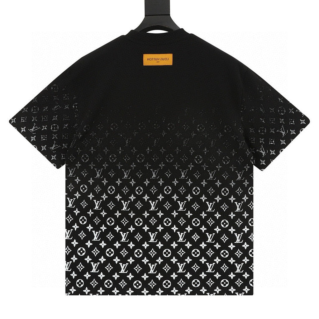 Louis Vuitton Classic Gradient All-Over Logo Short-Sleeve Shirt