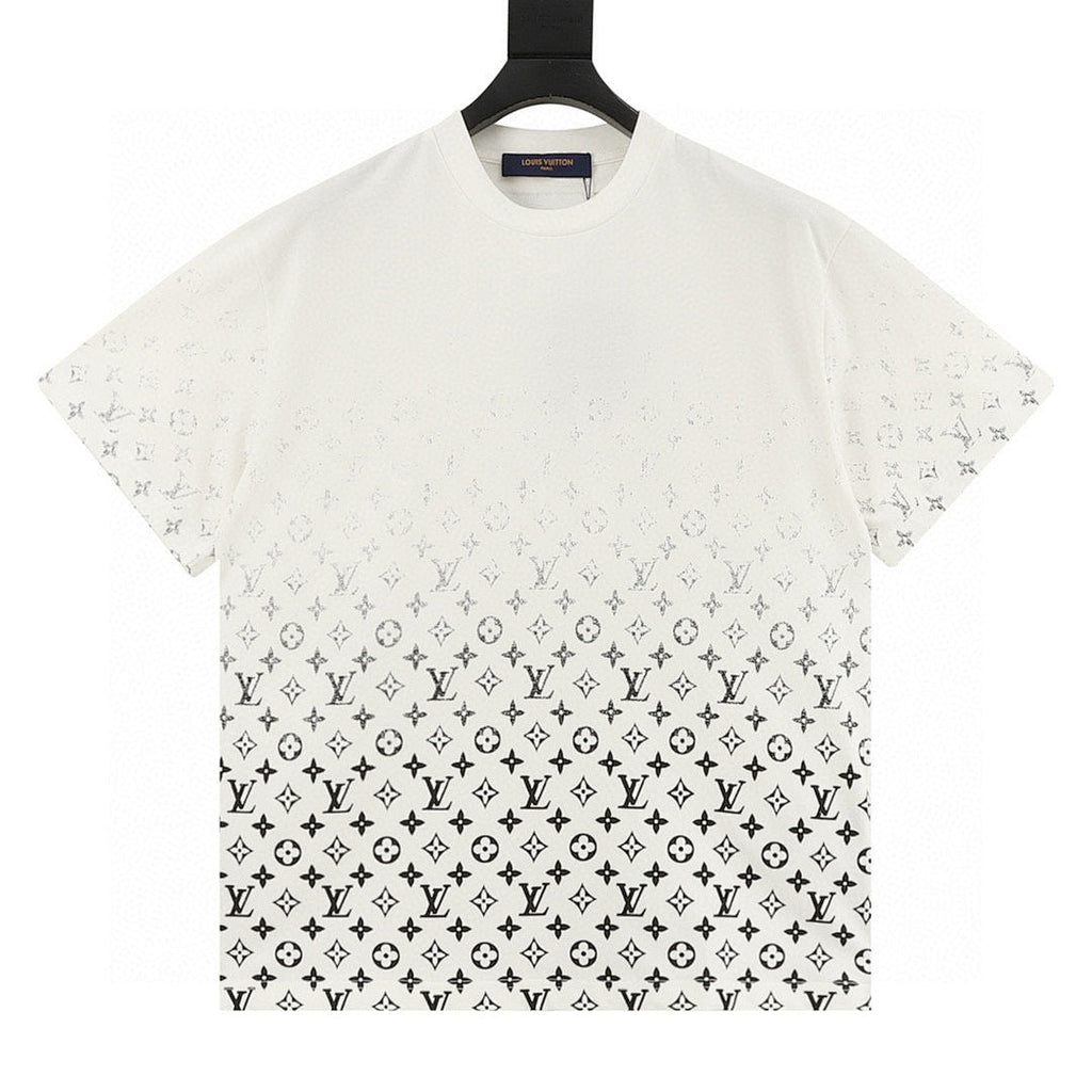 Louis Vuitton Classic Gradient All-Over Logo Short-Sleeve Shirt