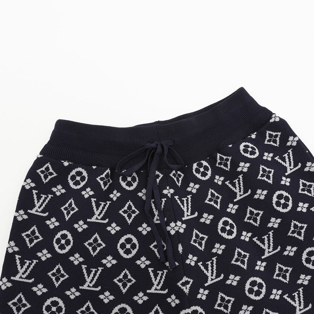 Louis Vuitton All-Over Monogram Jacquard Knit Shorts