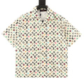 Louis Vuitton Printed Mulberry Silk Short-Sleeve Shirt