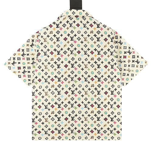 Louis Vuitton Printed Mulberry Silk Short-Sleeve Shirt