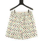 Louis Vuitton Printed Mulberry Silk Shorts
