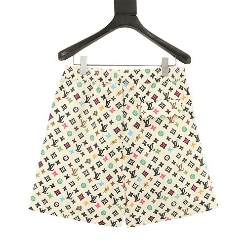 Louis Vuitton Printed Mulberry Silk Shorts