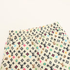Louis Vuitton Printed Mulberry Silk Shorts