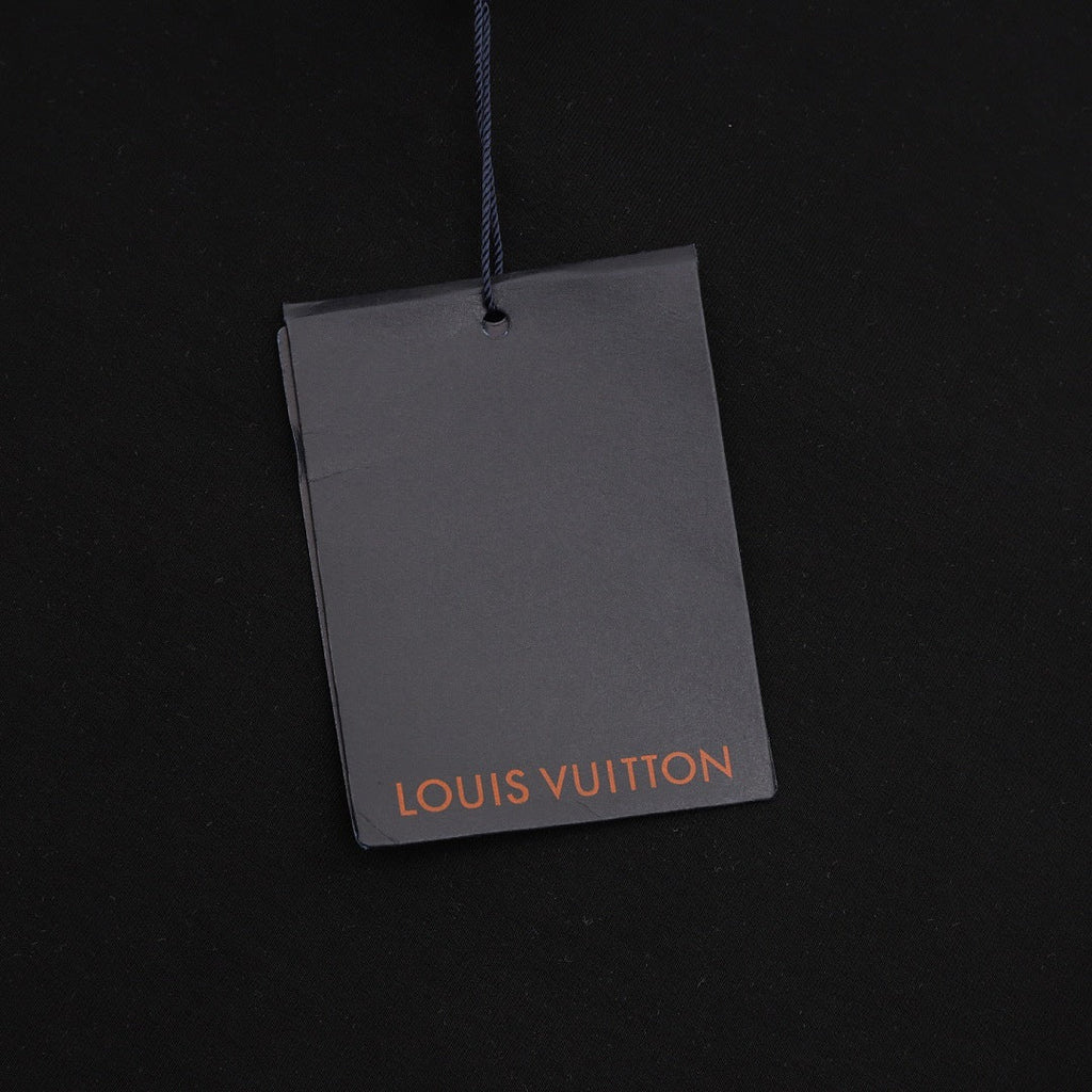 Louis Vuitton Shorts with Blue Side Webbing and Embroidered LV Letters