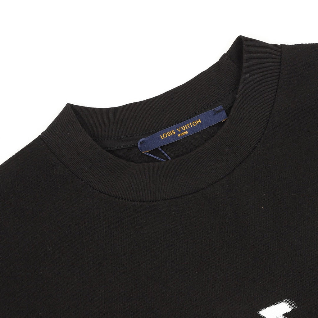 Louis Vuitton x Supreme Collaboration Logo Graffiti T-Shirt