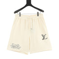 Louis Vuitton Double-Logo Embroidered Shorts