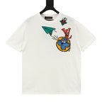 Louis Vuitton Airplane Jacquard Knit Short-Sleeve Top