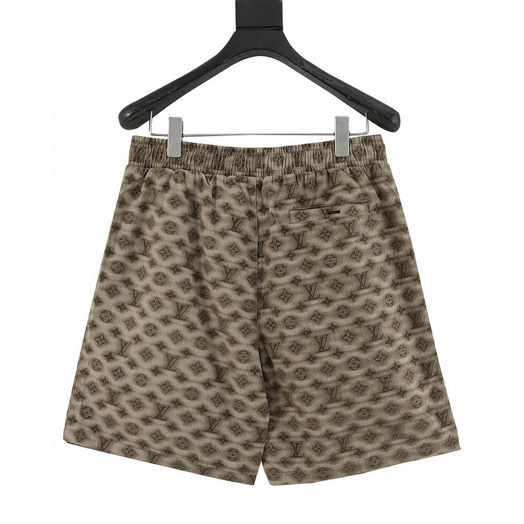 Louis Vuitton Blurred Letter Print Shorts