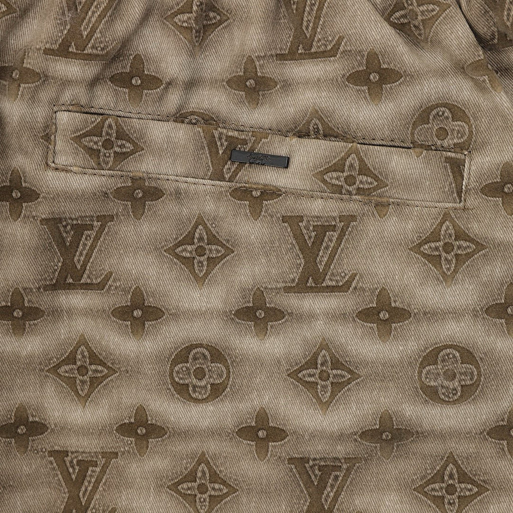 Louis Vuitton Blurred Letter Print Shorts