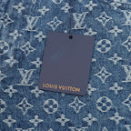 Louis Vuitton Monogram-Print Denim Shorts