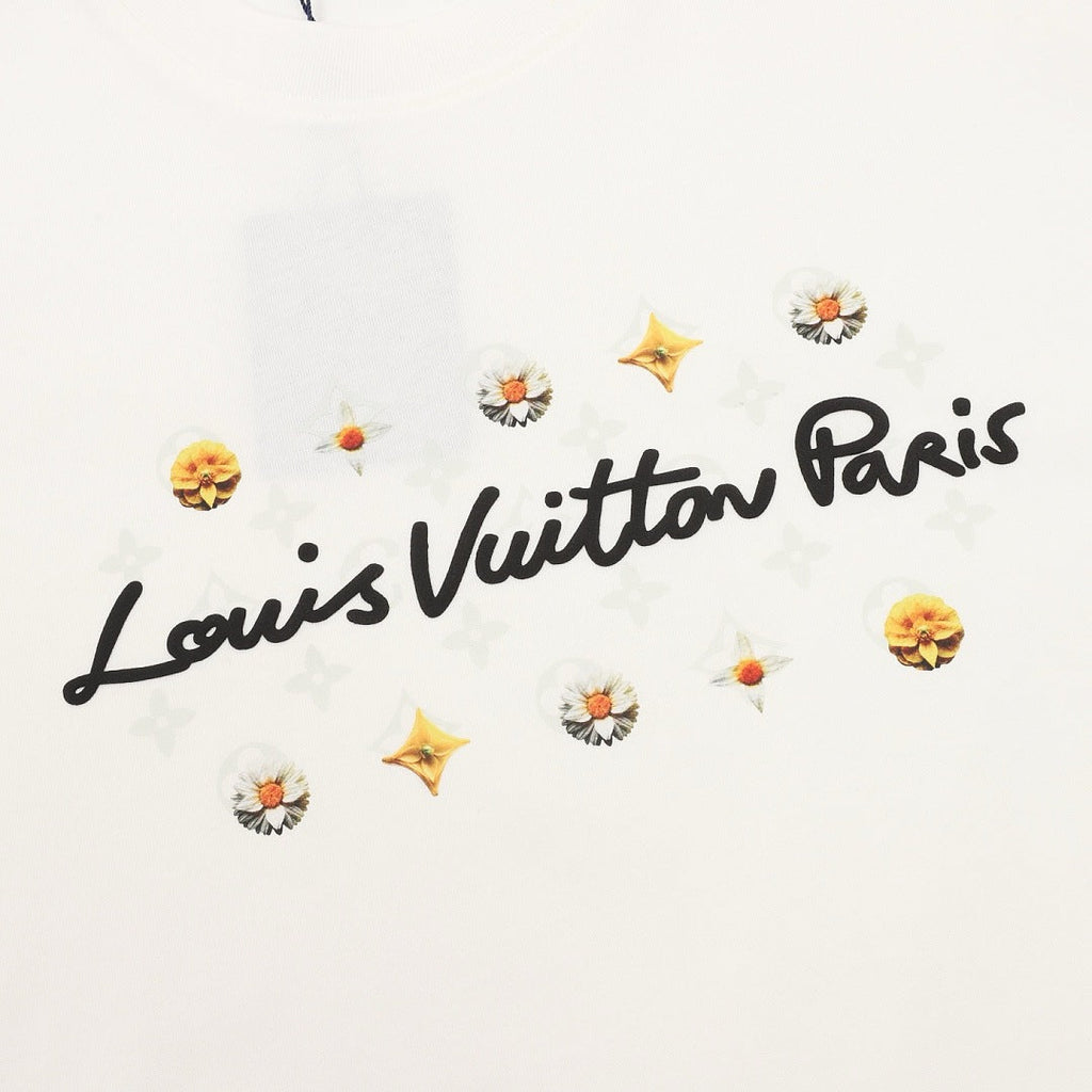 Louis Vuitton Daisy Letter Print Short-Sleeve