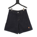 Louis Vuitton Denim Shorts with Leather Label