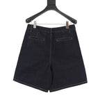 Louis Vuitton Denim Shorts with Leather Label