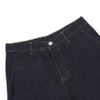 Louis Vuitton Denim Shorts with Leather Label