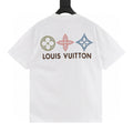 Louis Vuitton Tricolor Monogram Embroidered Short-Sleeve Shirt