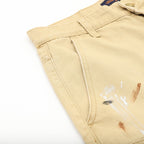 Louis Vuitton Graffiti-Embroidered Distressed Denim Shorts