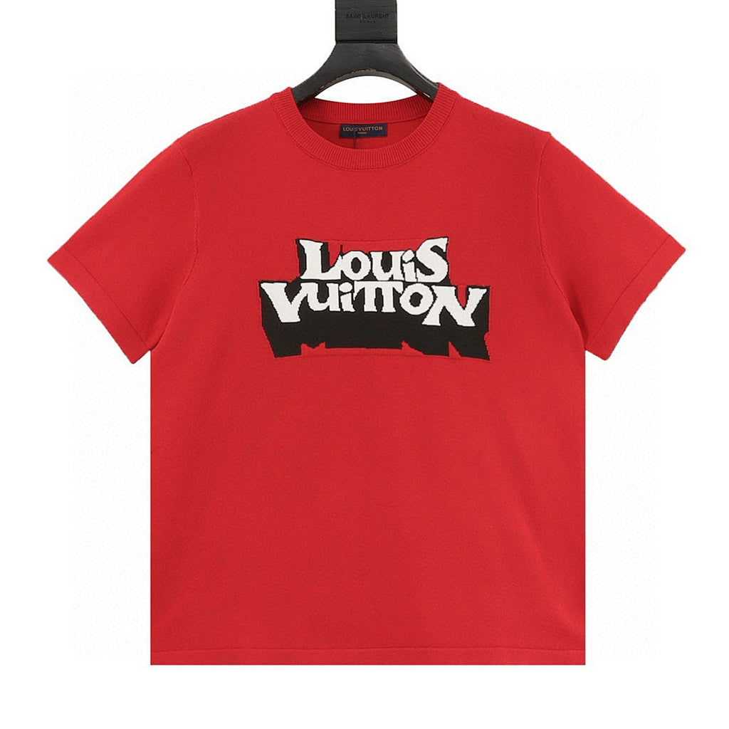 Louis Vuitton Double-Vision Letter Jacquard Knit T-Shirt